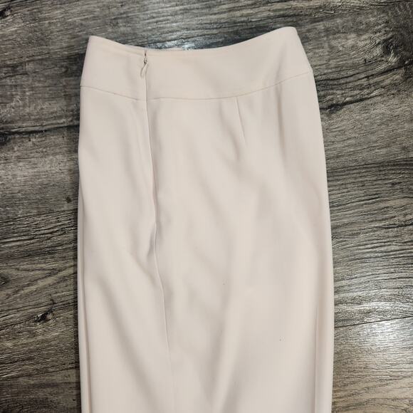 Ann Taylor Wool Wide Leg High Rise lined Ivory Trouser Pants size 10 - Picture 4 of 8